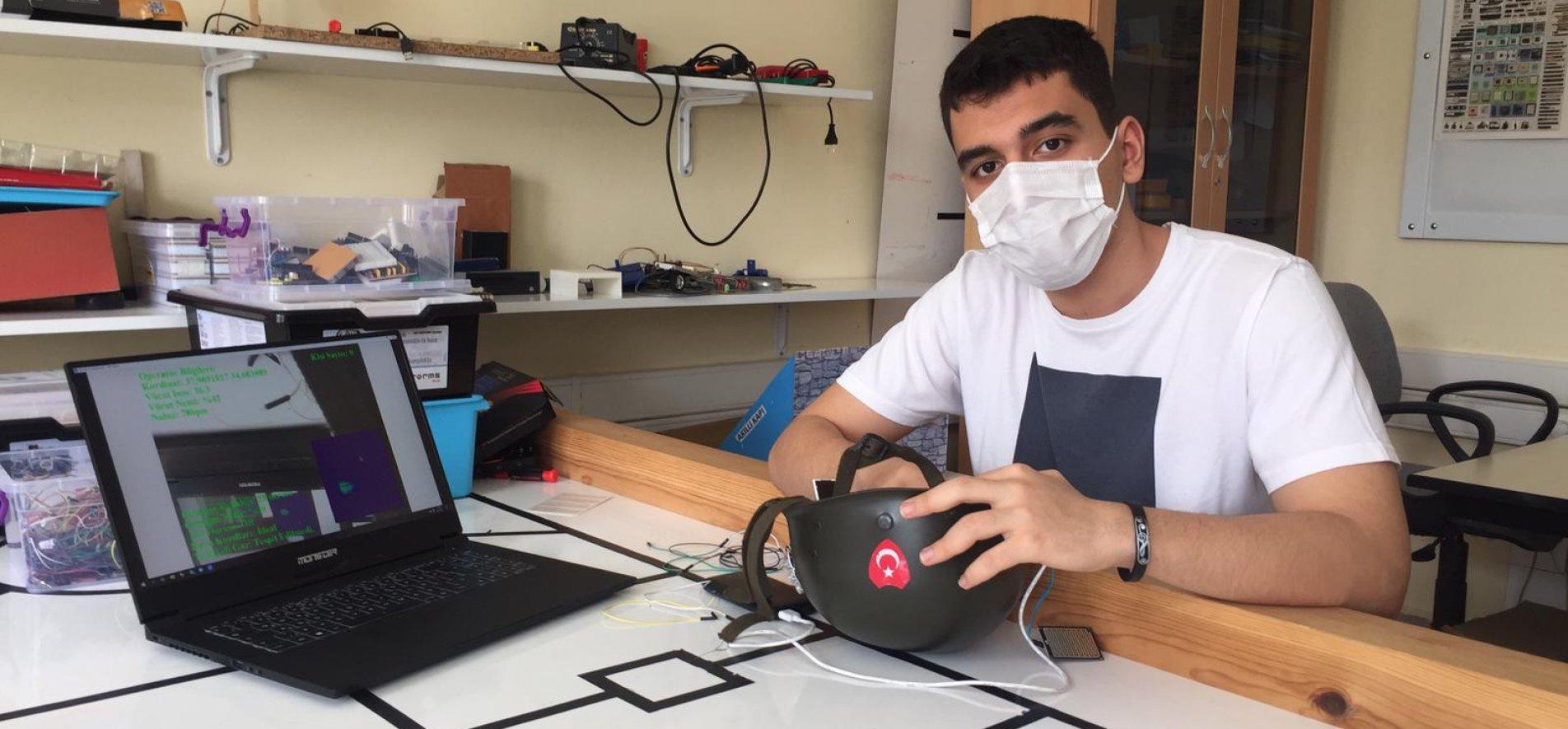 SMART HELMET FOR TURKISH SOLDIERS FROM A HIGH SCHOOL STUDENT